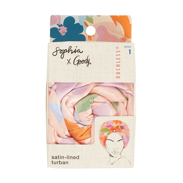 Goody x Sophia Yeshi Satin-Lined Turban, 1 CT