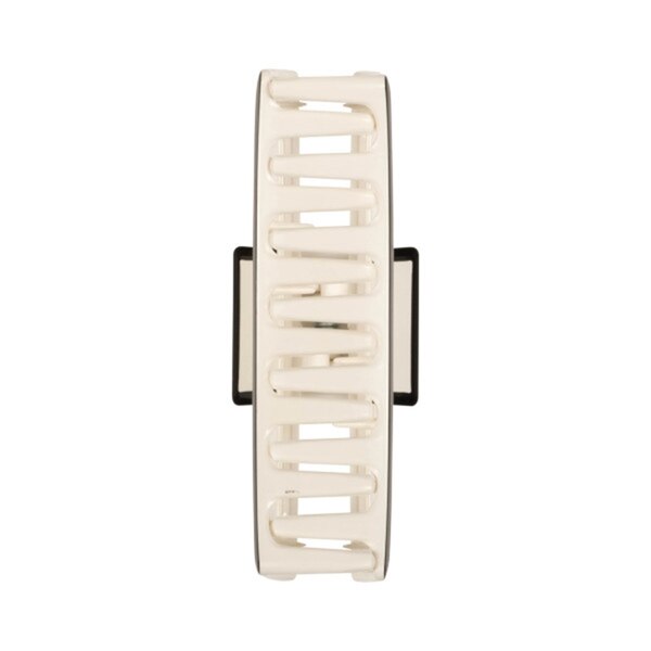 Goody Sport Forever SlideProof Rectangle Claw Clip for Thick Hair, White