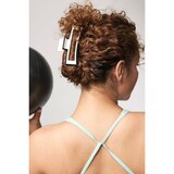 Goody Sport Forever SlideProof Rectangle Claw Clip for Thick Hair, White, thumbnail image