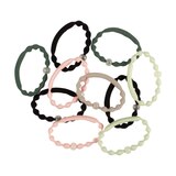 Goody Sport Forever Glow in the Dark Elastic Hair Ties, Green & Pink, 10 CT, thumbnail image