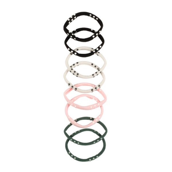Goody Sport Ouchless Seamless Hair Elastics, Green & Pink, 8 CT