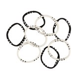 Goody Sport Ouchless Seamless Hair Elastics, Black & Gray, 8 CT, thumbnail image