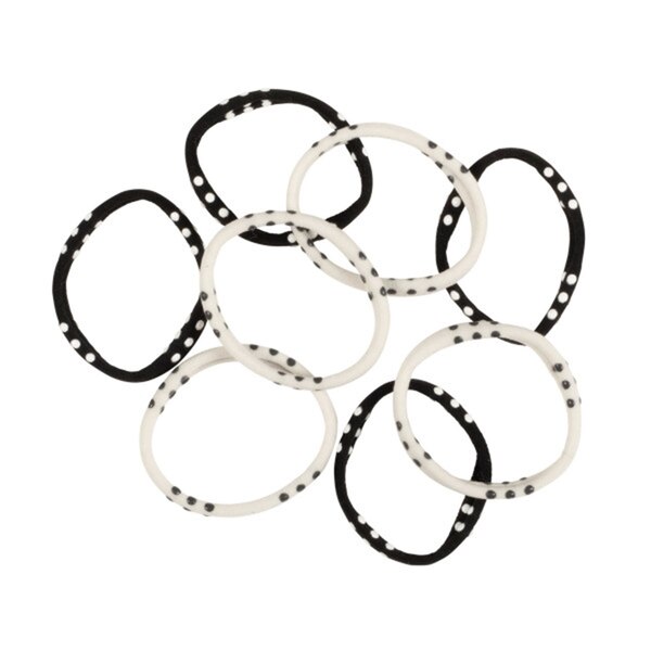 Goody Sport Ouchless Seamless Hair Elastics, Black & Gray, 8 CT