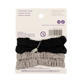 Goody Sport Ouchless Thin Scrunchies, Black & Gray, 4 CT, thumbnail image