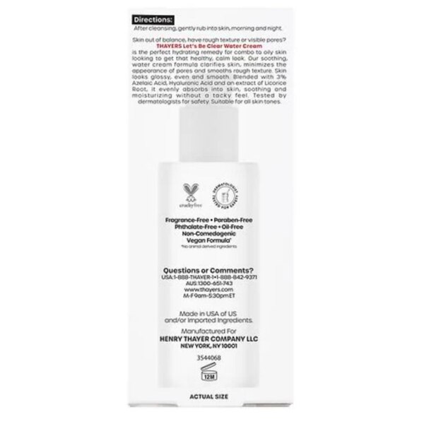 Let's Be Clear Water Face Cream