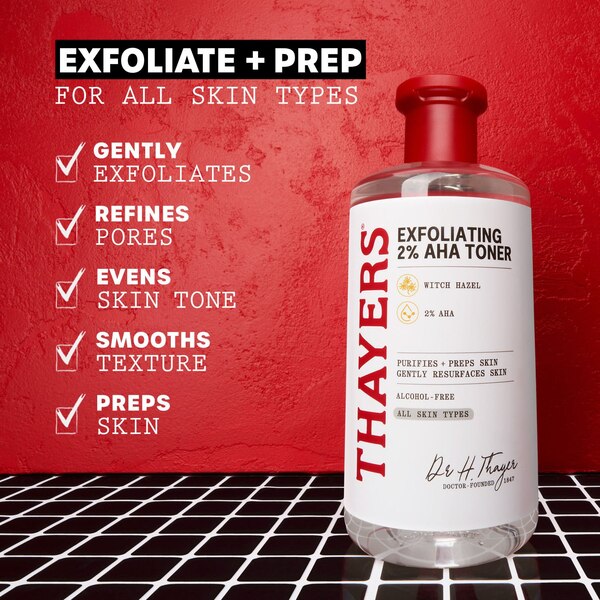 Thayers 2% AHA Toner with Glycolic and Lactic Acids, 12 oz