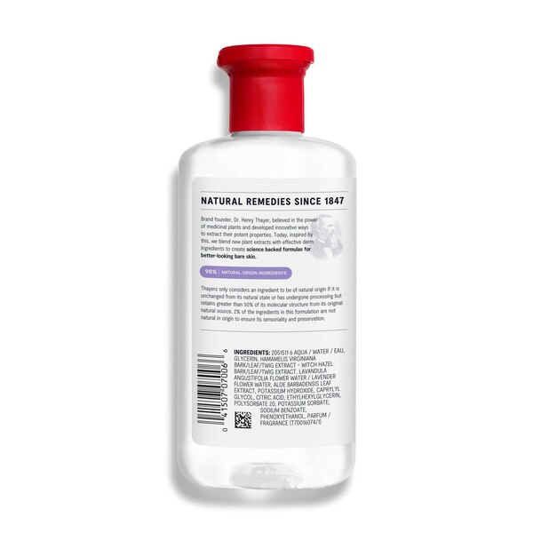 Thayers Alcohol-Free Rose Petal Witch Hazel Toner with Aloe Vera, 12 OZ