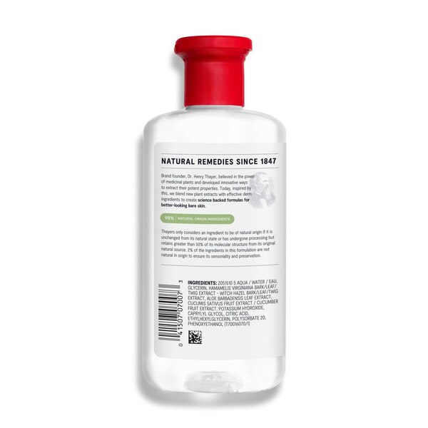 Thayers Alcohol-Free Rose Petal Witch Hazel Toner with Aloe Vera, 12 OZ