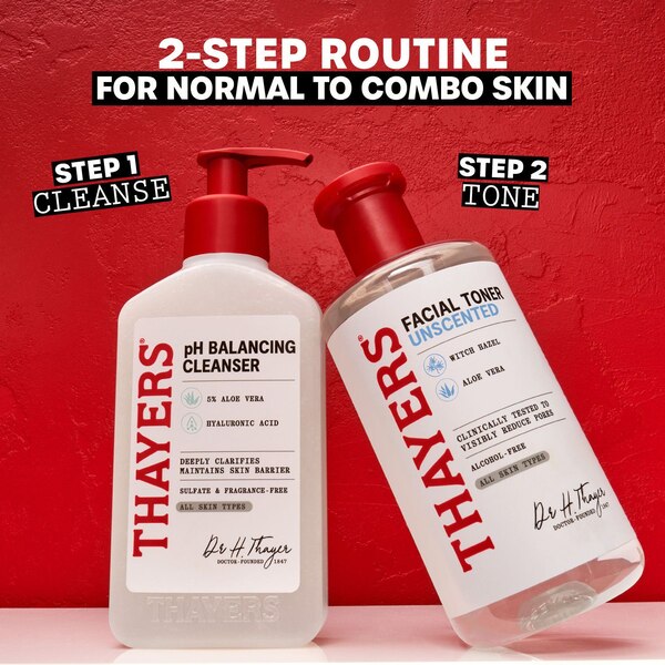 Thayers Alcohol-Free Rose Petal Witch Hazel Toner with Aloe Vera, 12 OZ