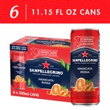 Sanpellegrino Italian Sparkling Drink Aranciata Rossa, 6 ct, Cans, 11.15 oz, thumbnail image
