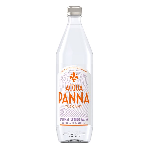 Acqua Panna Natural Spring Water, Plastic Water Bottle, 33.8 oz