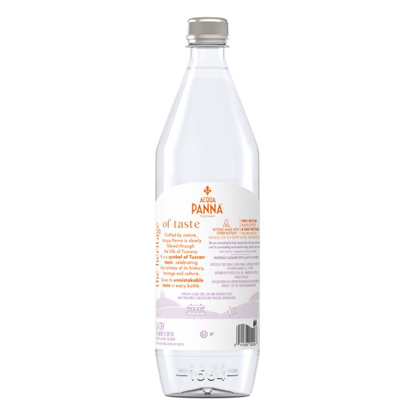 Acqua Panna Natural Spring Water, Plastic Water Bottle, 33.8 oz