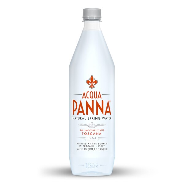 Acqua Panna Natural Spring Water, Plastic Water Bottle, 33.8 oz