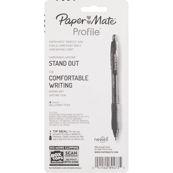 Papermate Ball Point Pens Assorted Colors