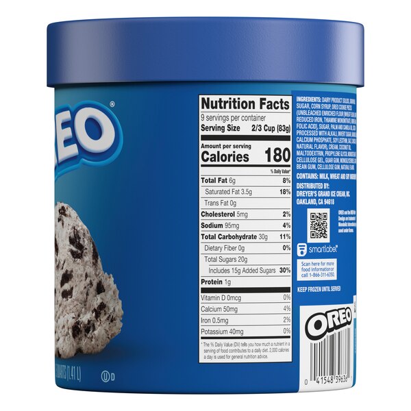 OREO Ice Cream 1.5qt Container