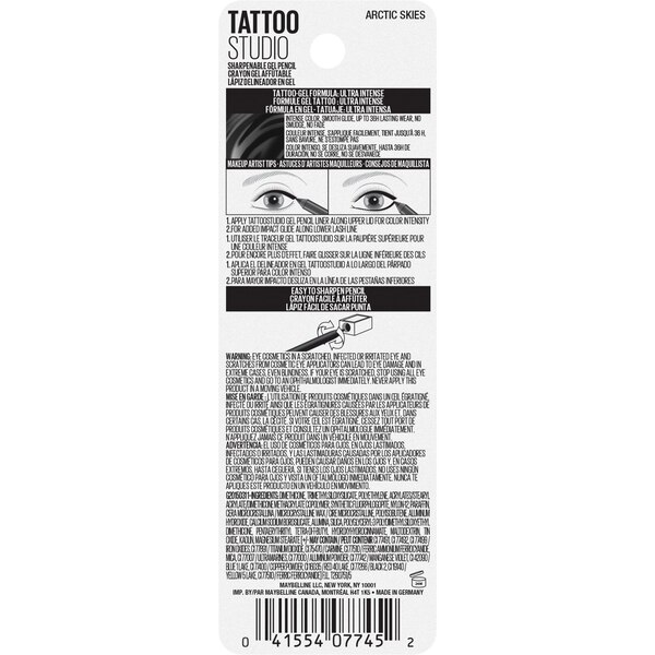 Maybelline Tattoo Studio Gel Pencil Eyeliner