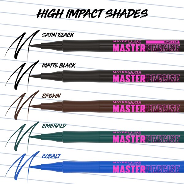 Maybelline Eye Studio Master Precise Liquid Eyeliner, Cobalt Blue