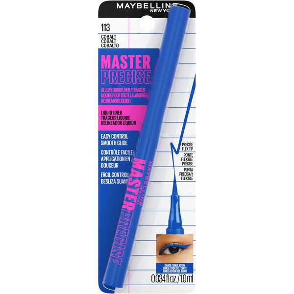 Maybelline Eye Studio Master Precise Liquid Eyeliner, Cobalt Blue