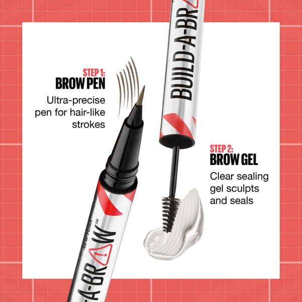 Maybelline New York Build-A-Brow 2-in-1 Brow Pen and Sealing Gel