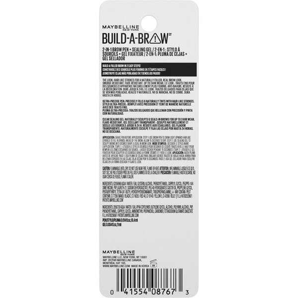 Maybelline New York Build-A-Brow 2-in-1 Brow Pen and Sealing Gel