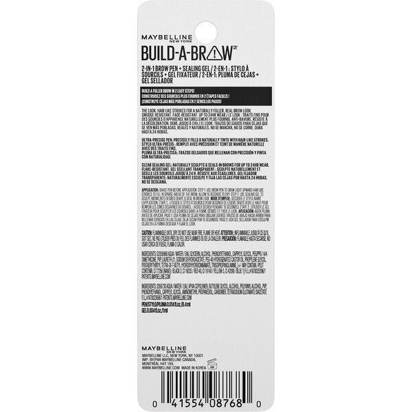 Maybelline New York Build-A-Brow 2-in-1 Brow Pen and Sealing Gel