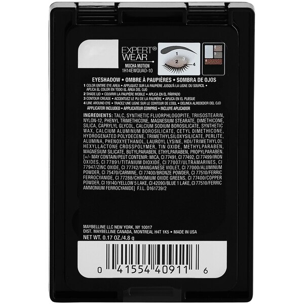 Maybelline Expert Wear Eyeshadow Quads