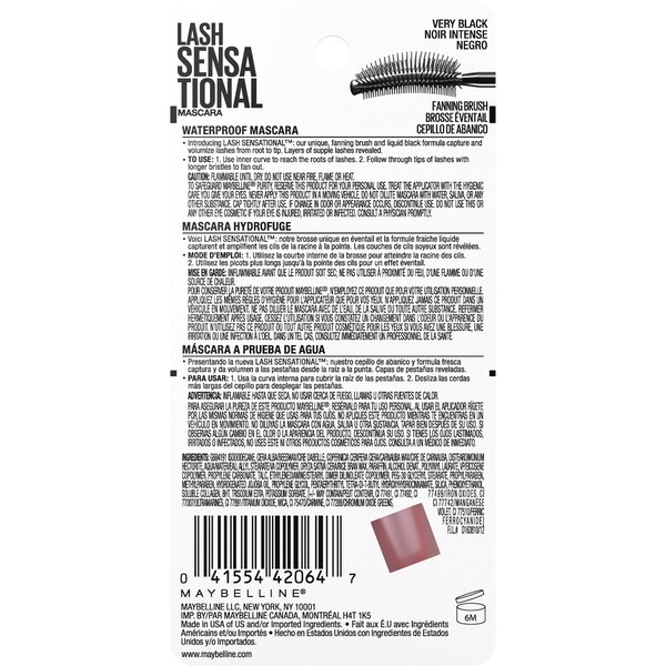 Maybelline Lash Sensational - Rímel resistente al agua
