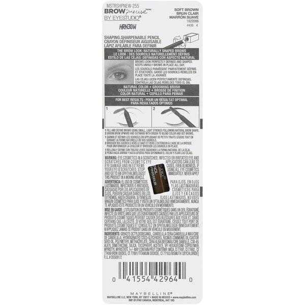 lápiz para dar forma Maybelline Eye Studio Brow Precise Shaping