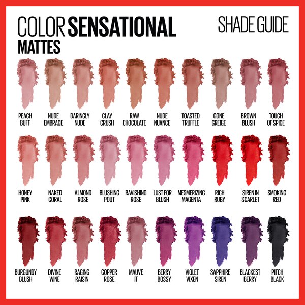 Maybelline Color Sensational Creamy Mattes - Color de labios