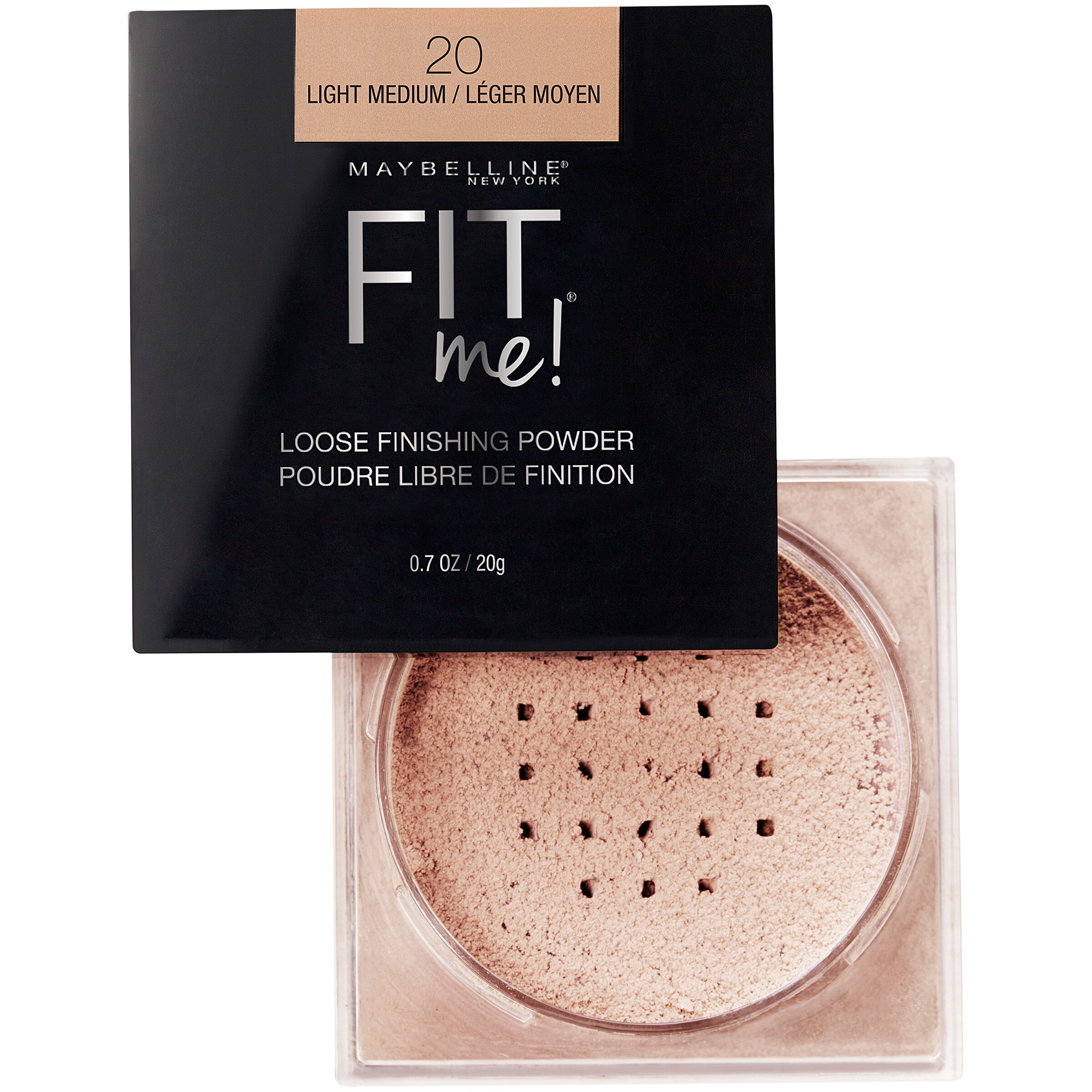 Maybelline Fit Me Loose Finishing Powder 0.7 OZ, Light Medium