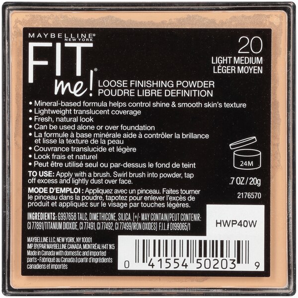 Maybelline Fit Me Loose Finishing Powder 0.7 OZ