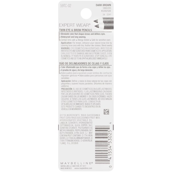 Maybelline Expert Wear Twin Brow and Eye Pencils