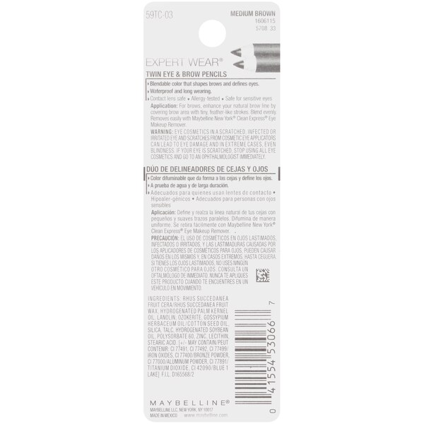 Maybelline Expert Wear Twin Brow and Eye Pencils
