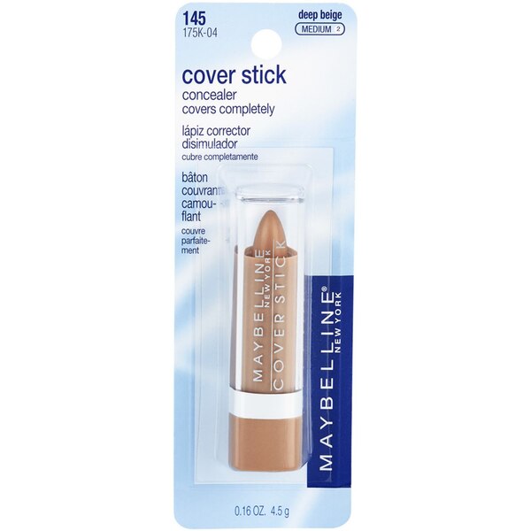 Maybelline Cover Stick Corrector Concealer, Deep Beige, 0.16 oz