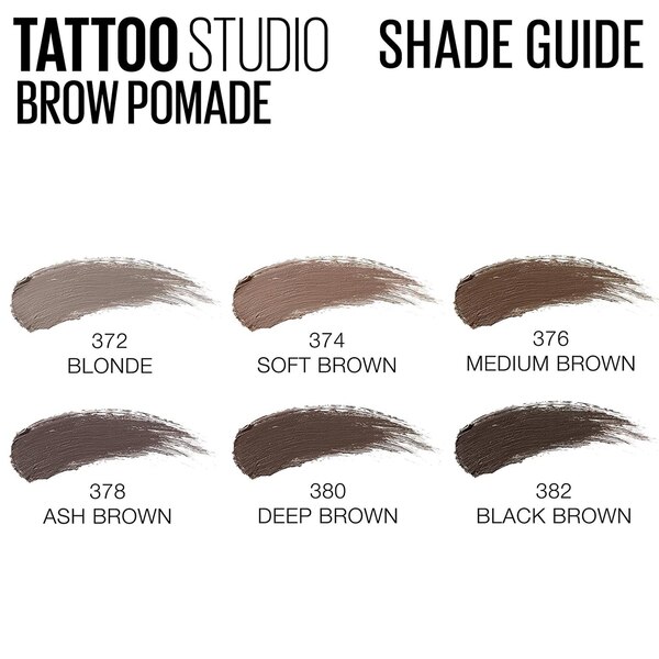Maybelline TattooStudio Brow Pomade Long Lasting, Buildable, Eyebrow Makeup