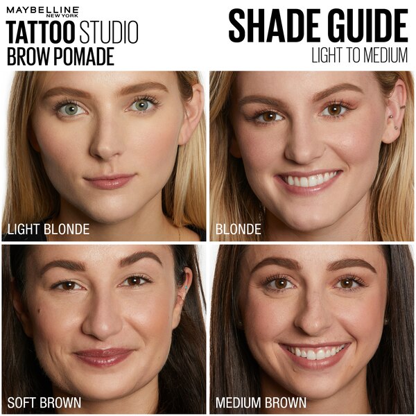 Maybelline TattooStudio Brow Pomade Long Lasting, Buildable, Eyebrow Makeup