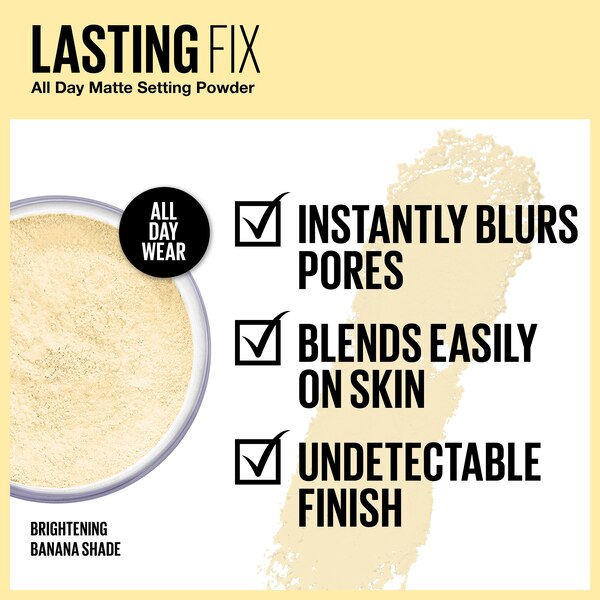 Maybelline Lasting Fix Banana Powder, Loose Setting Powder Makeup