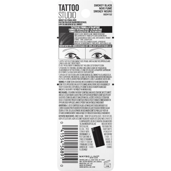 Maybelline Tattoo Studio Smokey Gel Pencil Eyeliner