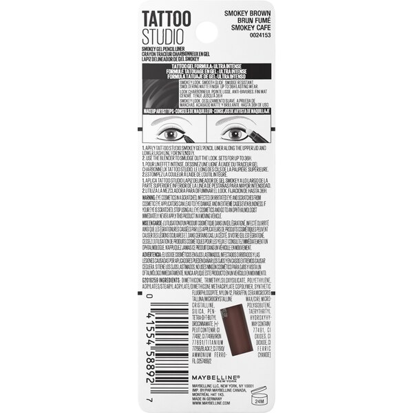 Maybelline Tattoo Studio Smokey Gel Pencil Eyeliner