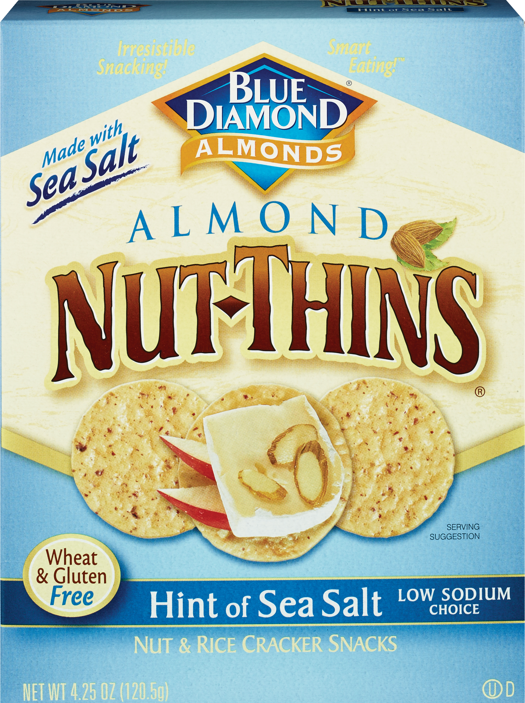 Blue Diamond Nut Thins - Galletas, Hint of Sea Salt, 4.25 oz