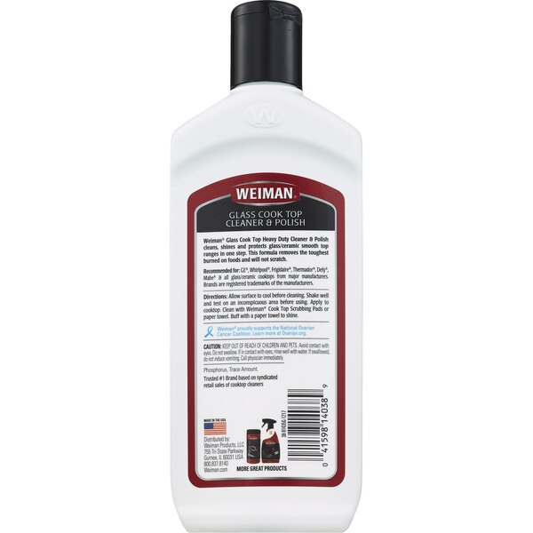 Weiman Heavy Duty Glass Cook Top Cleaner & Polish