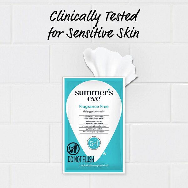 Summers Eve Fragrance Free Wipes