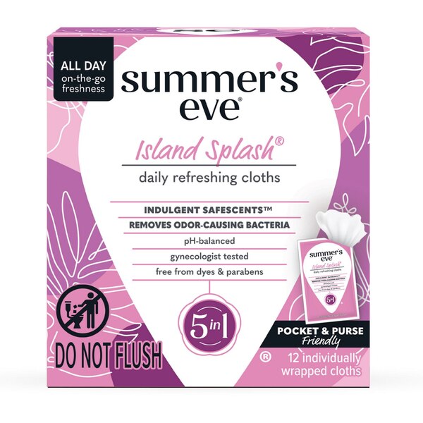 Summers Eve Island Splash Wipes