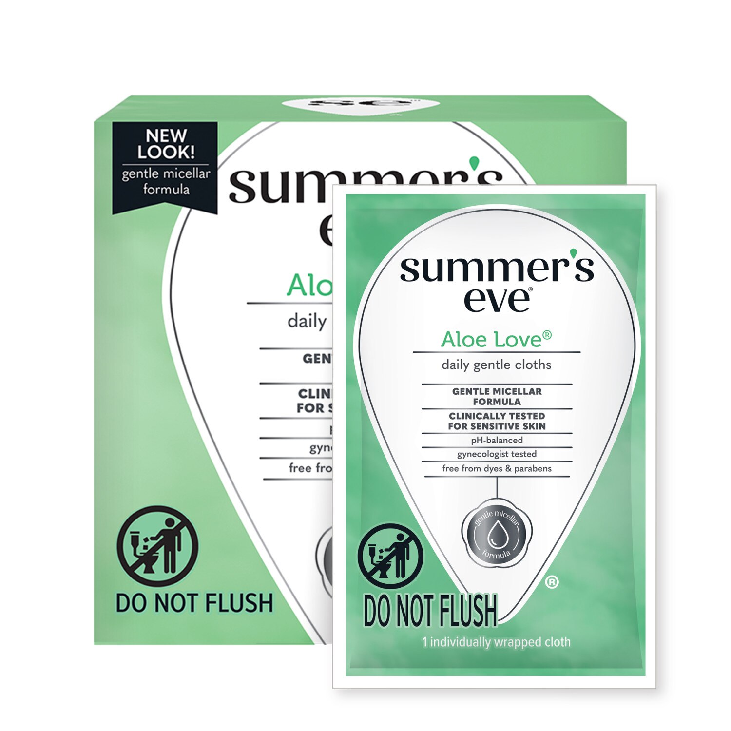 Summer's Eve - Toallitas de higiene personal, Aloe Love