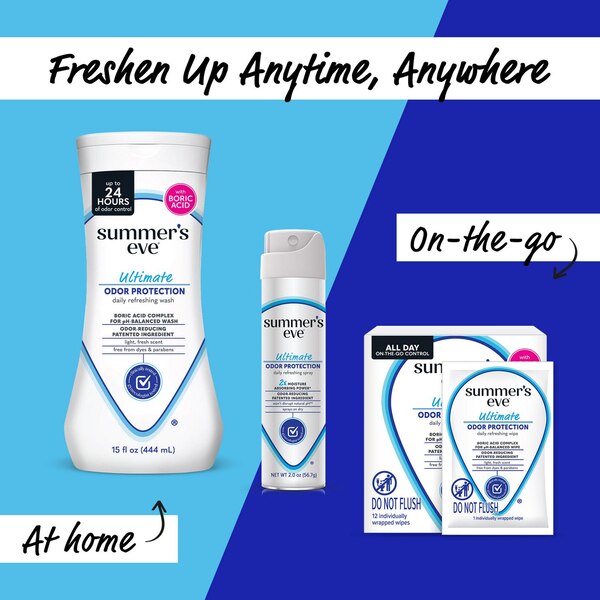 Summers Eve Ultimate Odor Blocker Wipes 