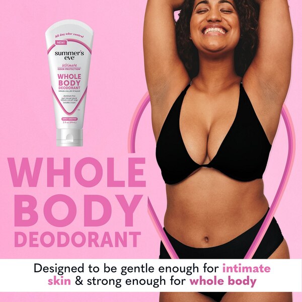 Summer's Eve Ultimate Odor Protection, Whole Body Deodorant Simply Sensitive, 3 OZ