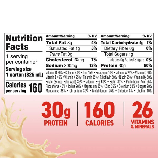 Boost Max Protein Drink, Vanilla, 4 CT