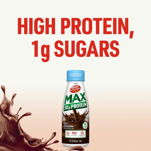 BOOST Glucose Control Max 30g Protein Ready to Drink Nutritional Drink, 11 FL OZ, 4 Pack