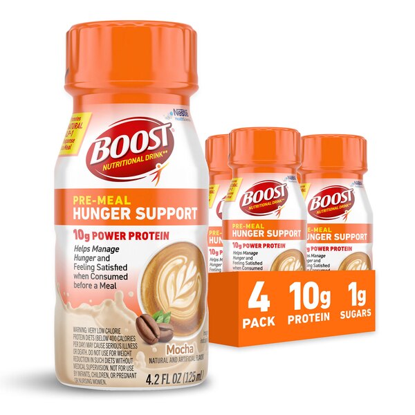 BOOST Pre-Meal Hunger Support, Mocha, 4.2 FL OZ