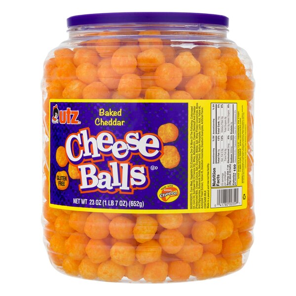 Utz Cheddar Cheese Ball Barrel 23 oz